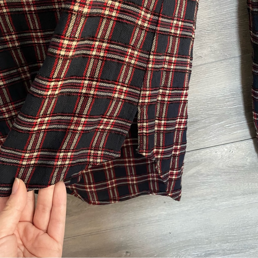 Veronica Beard Peggy Plaid Blouse - Picture 5 of 8